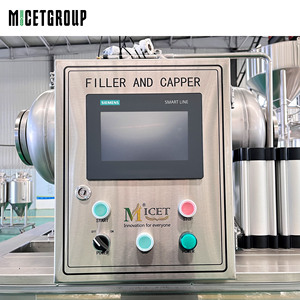 Bán tự động 4-đầu chai Điền và đóng nắp máy 4-trạm Điền và đóng nắp vòi phun thực phẩm và đồ uống đóng chai - Product Image 5