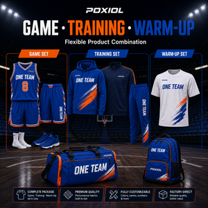 Paket Perlengkapan Tim Basket Lengkap, Seragam Pertandingan Custom Print, Kaos Pemanasan, Hoodie, Celana, Tas, Bahan Anti Lembab untuk Sekolah - Product Image 3