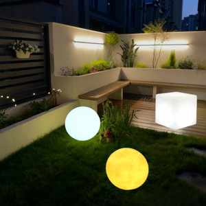 IP65 taman luar ruangan tahan air <span class=keywords><strong>Solar</strong></span> <span class=keywords><strong>LED</strong></span> bola bercahaya lampu plastik <span class=keywords><strong>Built</strong></span>-<span class=keywords><strong>in</strong></span> Panel surya nirkabel pengendali jarak jauh - Product Image 3
