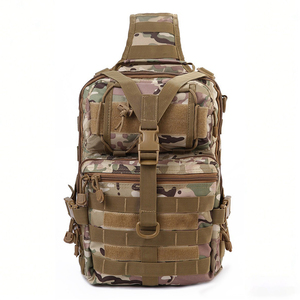 DF100 Outdoor CP Camoflage Coyote Brown Tactical shoulder Sling <b>Backpack</b> cross chest side shoulder carry <b>mini</b> travel bags - Product Image 1