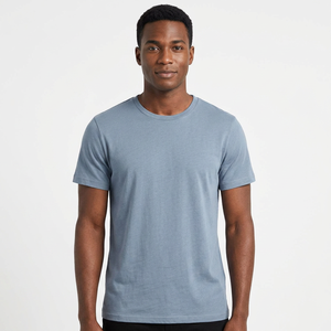 Wholesale Men's Oversized Crew Neck T Shirt Custom Letter Print Breathable Short Sleeve Casual Streetwear OEM - Product Image 1