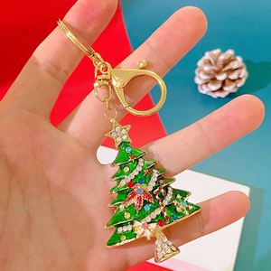 Hot Christmas Keychain Cute Santa Claus Elk Snowman Metal Key Chains Key Rings Cartoon Doll New Year Decor Xmas Enamel Keychain - Product Image 1