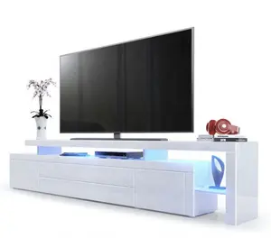 Özelleştirilmiş renk yeni tasarım oturma odası mobilya medya eğlence merkezi Modern TV standı