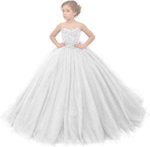 S0288R New Lace Trailing Tube Top Fashionable Sexy Temperament Sweet Princess Princess Children's <b>Dress</b> - Product Image 6
