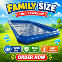 Piscine familiale gonflable géante en PVC épais et durable pour l'extérieur et les divertissements estivaux – Offre spéciale