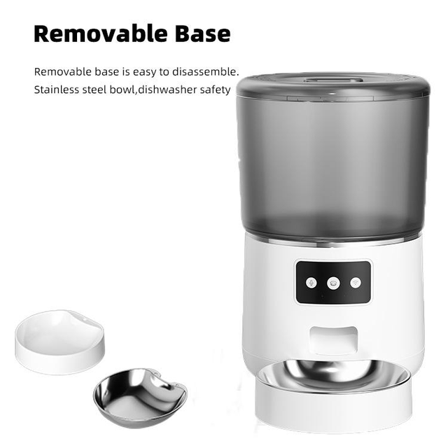 Smart Dog Dispenser Auto Smart Pet Food Bowl Cat Feeder Automatic Pet Feeder With 4L for Small and Medium Sized Cats and Dogs