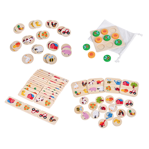 Customized Designs <strong>Dominoes</strong> Set Children Educational Intellectual Building <strong>Blocks</strong> Preschool Toddler Memory Games for Kids - Product Image 1