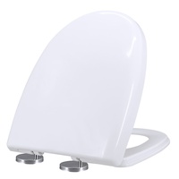Siège de toilette en plastique de haute qualité à fermeture lente, accessoires de salle de bain, couvercle de toilette