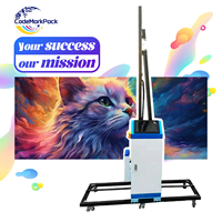 Impresora de pared UV 2024, máquina de impresión de pared, Mural automático, impresora Vertical, material ilimitado, pintura de vidrio de pared