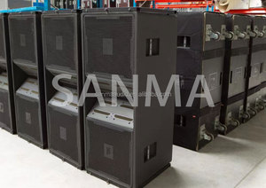 Système de sonorisation professionnel passif VT4889, enceinte colonne 3 voies haute puissance, double 15 pouces, en bois, étanche - Product Image 5