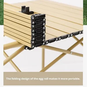 Tavolo pieghevole portatile leggero di colore personalizzato moderno per la camera da letto da campeggio all'aperto usa un piccolo tavolo pieghevole per la cucina - Product Image 3