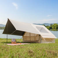 Tente de camping gonflable de luxe quatre saisons imperméable en Oxford pour 2-3 personnes