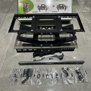 CP402 Support TV rabattable pivotant jusqu'à 110Lbs <span class=keywords><strong>Bras</strong></span> articulés doubles Support TV Support mural de télévision rétractable - Product Image 1