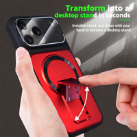 Meilleure coque pour iPhone 17 16 15 Pro Max Nouveauté 2026 avec support magnétique intégré, coque arrière de protection de haute qualité, vente en gros OEM ODM