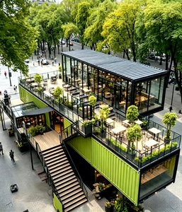 Restaurante Portátil Prefabricado Personalizado en Contenedor, Cafetería Móvil en Contenedor, Diseño de Tienda, Contenedor para Puesto de Comida - Product Image 1