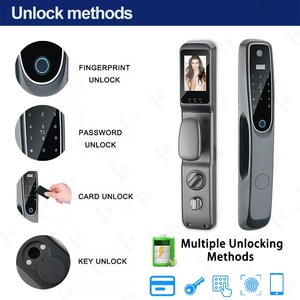 Nhà Máy Bán Buôn An Ninh Wifi Kỹ Thuật Số Ổ Khóa Tự Động Khóa Chuông Cửa Tuya Ứng Dụng Cổng Tự Động Cửa Vân Tay Thông Minh Máy Ảnh Cửa Khóa - Product Image 5