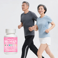 Complément multi-vitamines A, B, C, D, E pour femmes 50 ans et plus : Énergie physique, cardiovasculaire, immunité, os, vue, cerveau, cognition, concentration, nerfs