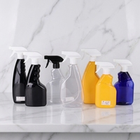 Bouteille de pulvérisation à gâchette en plastique PET personnalisable de 500ml sérigraphie pour le nettoyage de la maison avec logo personnalisé