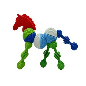 Figurine de cheval de safari amusante pour enfants, jouet en PVC, animal miniature, objet de collection, cadeau éducatif pour garçons et filles - Product Image 1