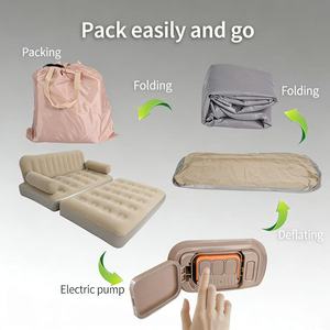 आधुनिक inflatable pvc सोफे बिस्तर पोर्टेबल inflatable सोफे inflatable सोफे के आकार - Product Image 5