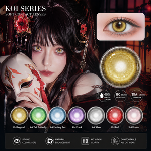 คอนแทคเลนส์สีคอสเพลย์จากโรงงานโดยตรง ขนาด 14.5 มม. ให้เอฟเฟกต์ดวงตาแบบอนิเมะ สีสันสดใส ความชื้น 40% ความโค้งฐาน 8.6 มม. รุ่นใหม่ - Product Image 1