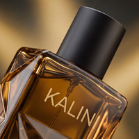 Flacon de parfum de luxe de marque privée, 50 ml, vide, en verre carré, avec atomiseur à fine brume, forme carrée, pour hôtel, avec boîte
