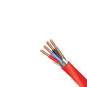 Suministro de fábrica 2 4 6 8 Core 24awg Cable de seguridad blindado de cobre trenzado Cca Cable de alarma contra incendios