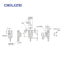 Capteur à fibre optique fendu DEUZE BGE-3F-N13-E4, câble à cœur fourche, fente de 5 mm, détection, sortie NPN/PNP