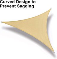 Nouveau Type 3*3*3m Triangle Parasol Voile Ombrage Voile avec Blocage UV Utilisé pour Jardin Piscine Cour Extérieure