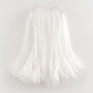Robes longues à volants superposés pour femmes, mode - Product Image 2