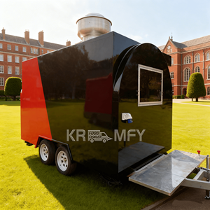 Camion de boissons à double essieu, chariot mobile de restauration en tôle pour snacks et pizzas, design personnalisé - Product Image 1