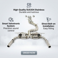 Échappement Catback à Soupapes Haute Performance ING pour Audi RS3 8Y 2.5T, Silencieux en Acier Inoxydable avec Télécommande, Vente Directe Usine