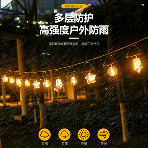Lámpara Colgante Solar Xinyao con Filamento de Tungsteno, Lámpara de Exterior Resistente a la Lluvia para Balcón y Terraza - Product Image 2