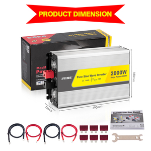 อินเวอร์เตอร์ Falownik แบบออฟกริด 12V 24V 48V เป็น 110V 220V 1000w 2000w 3000w 5000w AC คลื่นไซน์บริสุทธิ์ - Product Image 4