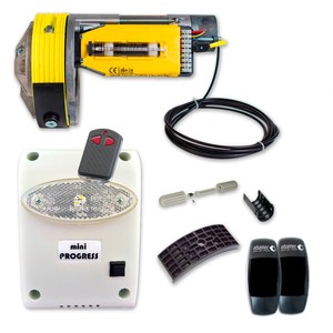 Kit de Sistema de Puerta Automática Premium - Fácil Instalación con Tornillos y Control Remoto - Construcción Duradera de Aluminio, Acero y Plástico - Product Image 1