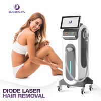 Machine d'épilation au laser à diode 808 la plus vendue, indolore, 3 ondes, 3 en 1, équipement de beauté, technologie FAC, Ice Platinum