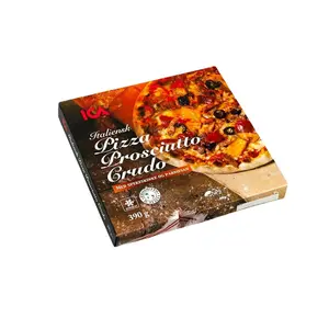 Scatola per Pizza stampata personalizzata 33x33x4.5cm all'interno e all'esterno nuovo Design fornitore di scatole per Pizza ondulate di alta qualità