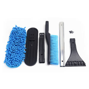 Vente chaude ABS <span class=keywords><strong>Chenille</strong></span> En Aluminium Extensible <span class=keywords><strong>Pelle</strong></span> À Neige et Grattoir À Glace Les Deux Extrémités Brosse Lavage De Voiture Propre Ensemble - Product Image 3