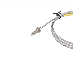 Sonde thermocouple à visser, filetage métrique/NUC M6, borne à fourche de type U, câble blindé haute température pour équipement d'extrusion plastique - Product Image 3