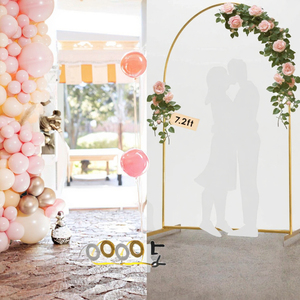 Arche de mariage moderne en fer de 2,2 m, simple, durable et écologique, avec housse de support <span class=keywords><strong>pour</strong></span> cérémonie de mariage, fête d'anniversaire, ou événement <span class=keywords><strong>pour</strong></span> bébé - Product Image 6