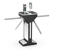 Tourniquet vertical à double moteur longue durée de vie, compatible avec plusieurs dispositifs de reconnaissance pour les salles de sport