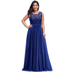 Elegante Vestido de Noche Talla Grande |   Vestido de encaje y gasa para invitadas de boda |   Vestido Largo Formal para Fiesta |   Vestido de Cóctel para Mujer con Curvas 2026 - Product Image 5
