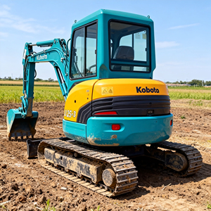 Excavatrice sur chenilles Kubota U25-3S d'occasion, état d'origine, faible nombre d'heures de fonctionnement, économique, avec une large quantité de pièces détachées. - Product Image 2