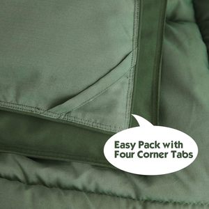 3PC màu xanh lá cây Nữ Hoàng Kích thước <span class=keywords><strong>Comforter</strong></span> thiết lập tất cả các mùa đảo ngược xuống thay thế <span class=keywords><strong>Comforter</strong></span> với hai shams chần Duvet chèn - Product Image 5