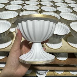 Vaso di metallo oro all'ingrosso tavolo <span class=keywords><strong>da</strong></span> pranzo di lusso placcato per centro di nozze oggetti di scena decorazione per la casa vaso di <span class=keywords><strong>fiori</strong></span> artificiali - Product Image 5