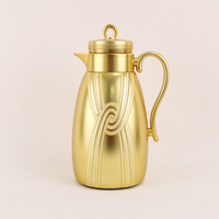Mayflower – Carafe à thé/café arabe moderne, esthétique arabe, 1000 ml, extérieur en plastique durable, intérieur en verre