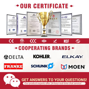 Grifo de Cocina de Latón Ecológico con Certificación LEED, Grifo Mezclador de Pared para Restaurante Comercial, Grifo de Doble Orificio - Product Image 3