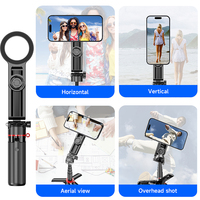 Tripod Mini F08 Luar Biasa untuk Ponsel, Tongkat Selfie Teleskopik, Desain Lipat, Lampiran Magnetik, Gagang Dapat Diperpanjang
