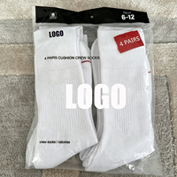 Chaussettes unisexes tendance, style hip-hop, décontractées, sportives, à semelle épaisse, en coton, avec logo personnalisé, très vendues
