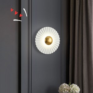 Lámpara de pared redonda Hfshanks, iluminación interior decorativa con control de interruptor Led E27 para dormitorio y Hotel - Product Image 3